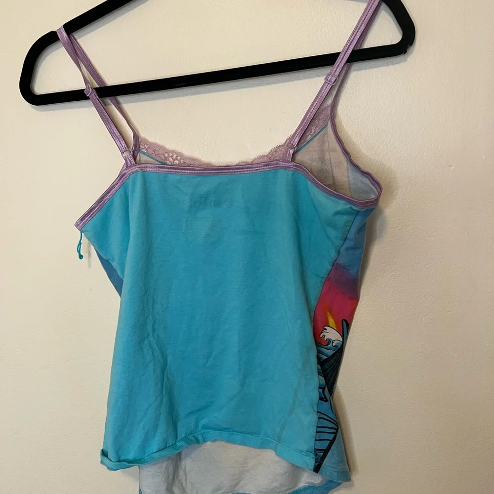 Whimsy Mermaid Shell Print Cami Tank Top - Picture 3 of 5